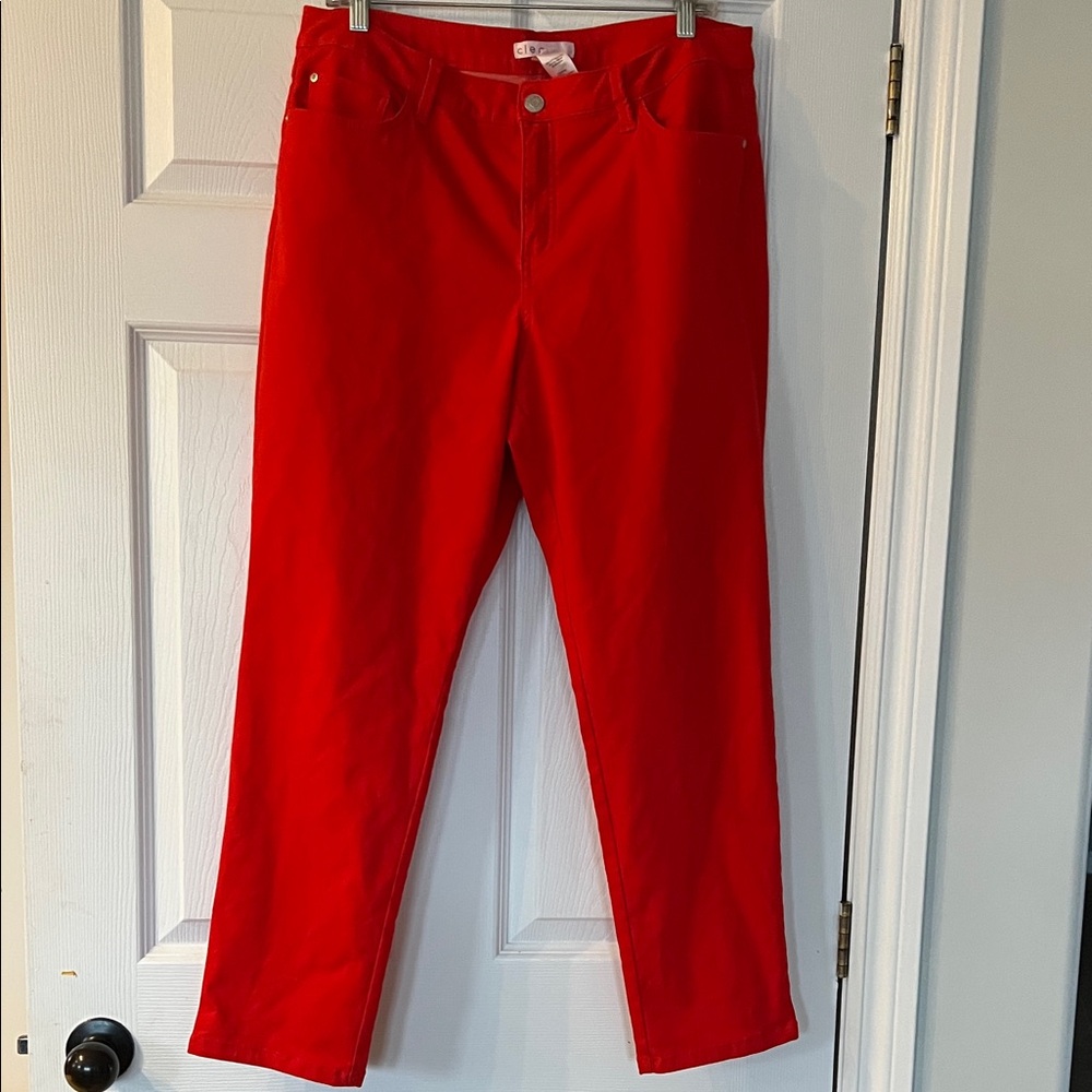 Cleo Bold Scarlet Trousers